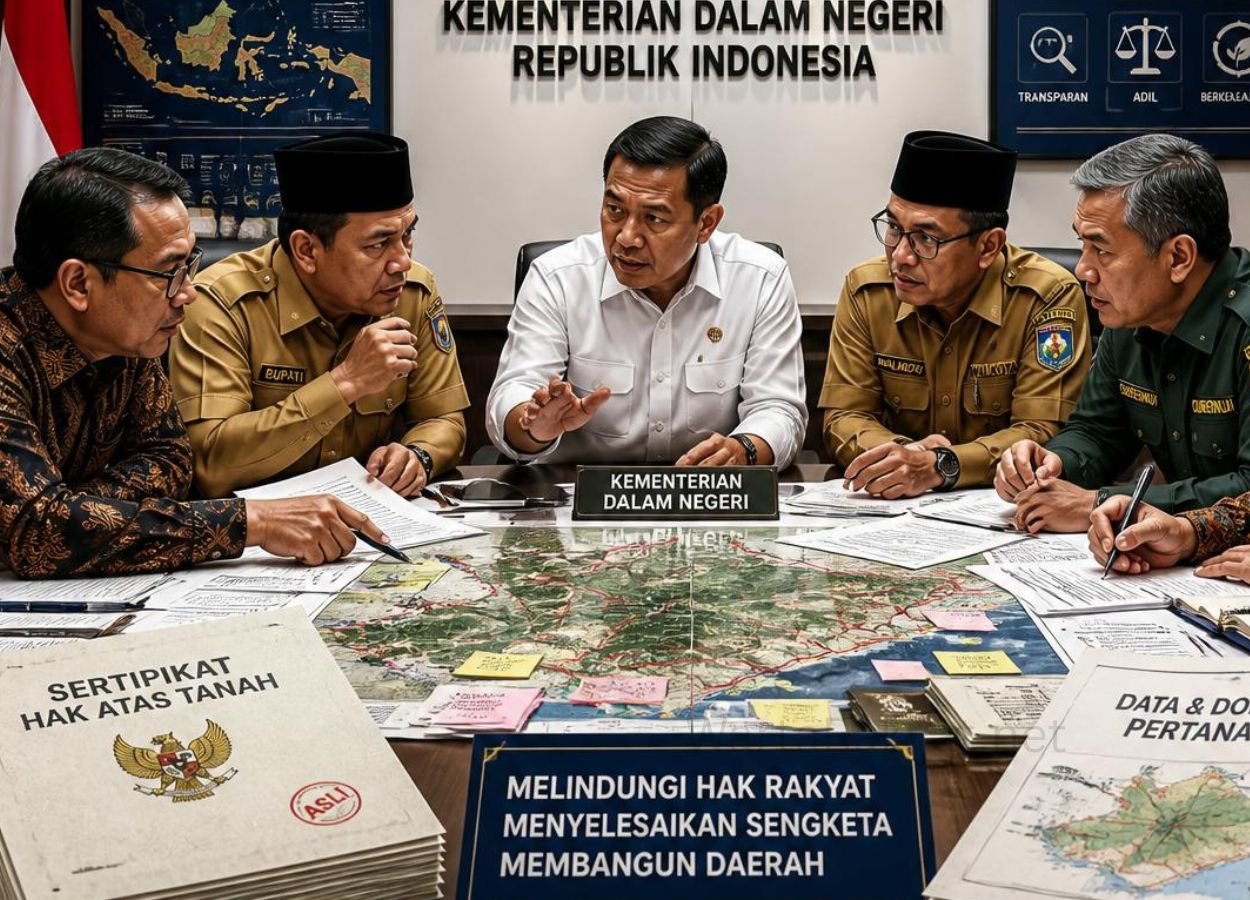 Kemendagri Dorong Pemda Percepat Penyelesaian Sengketa Pertanahan Terpadu - WartaRakyat.net