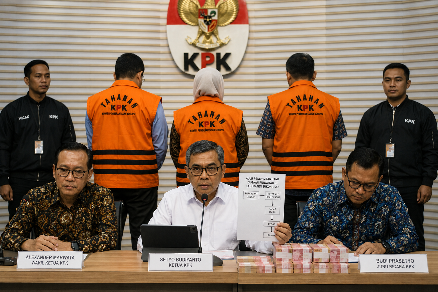 OTT Bupati Sukoharjo, KPK Tetapkan Etik Suryani dan Dua Pejabat sebagai Tersangka